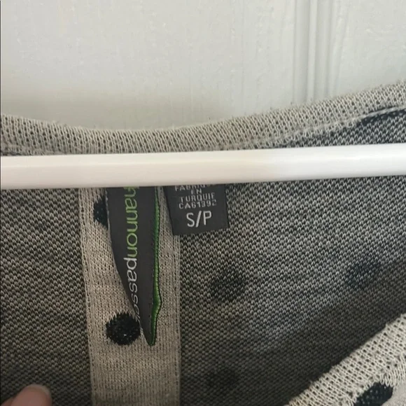 Gray Polka Dot Women's Top - Picture 3 of 5